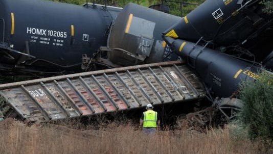 Clean-up continues on U.S. 90 following a recent train derailment.