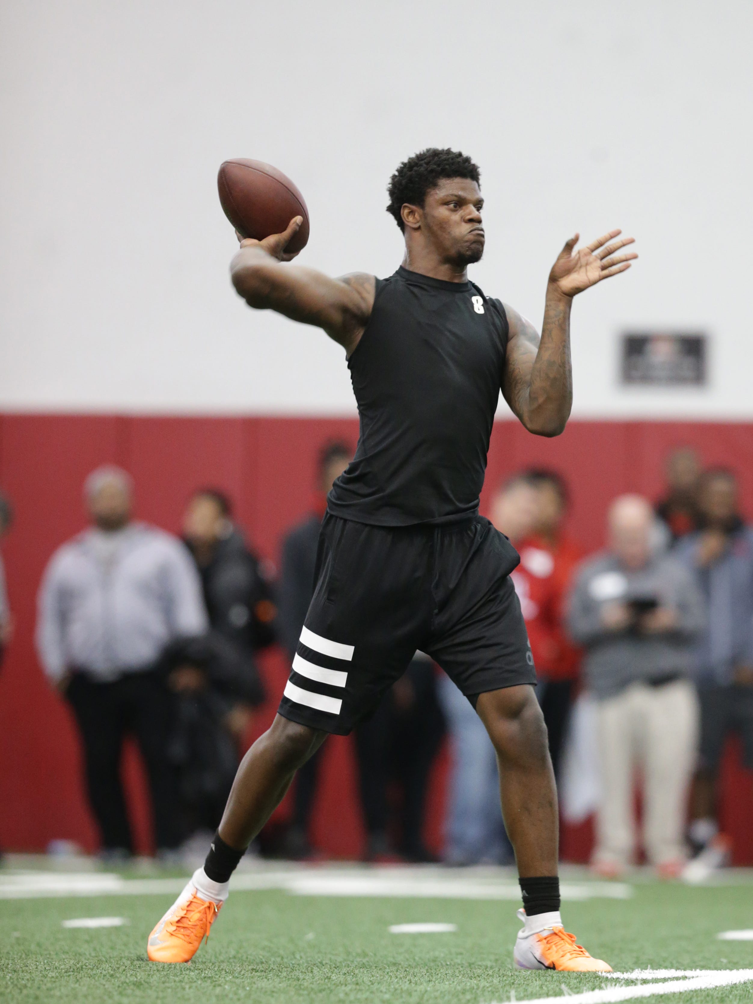 Lamar Jackson Misses An Opportunity At Louisville Football Pro Day
