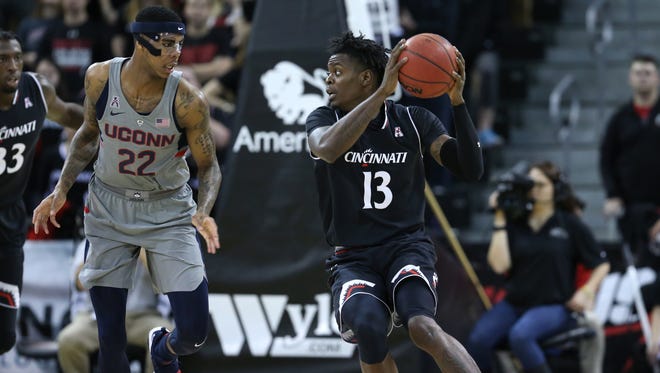 Cincinnati Bearcats junior forward Trevon Scott (13) will be among those trying to fill the inside void left by the departures of Gary Clark and Kyle Washington.