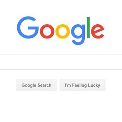 Screen capture of Google homepage with search bar.
