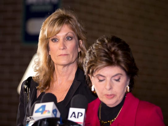 Cosby accuser Judy Huth and her lawyer, Gloria Allred,