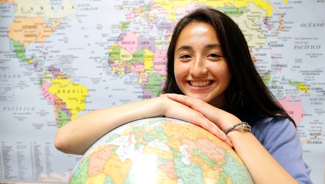 Preble High School senior Ericka Brandsma has traveled to 11 countries with her parents. Brandsma is one of 10 students chosen for this year's Green Bay Press-Gazette Academic Team.