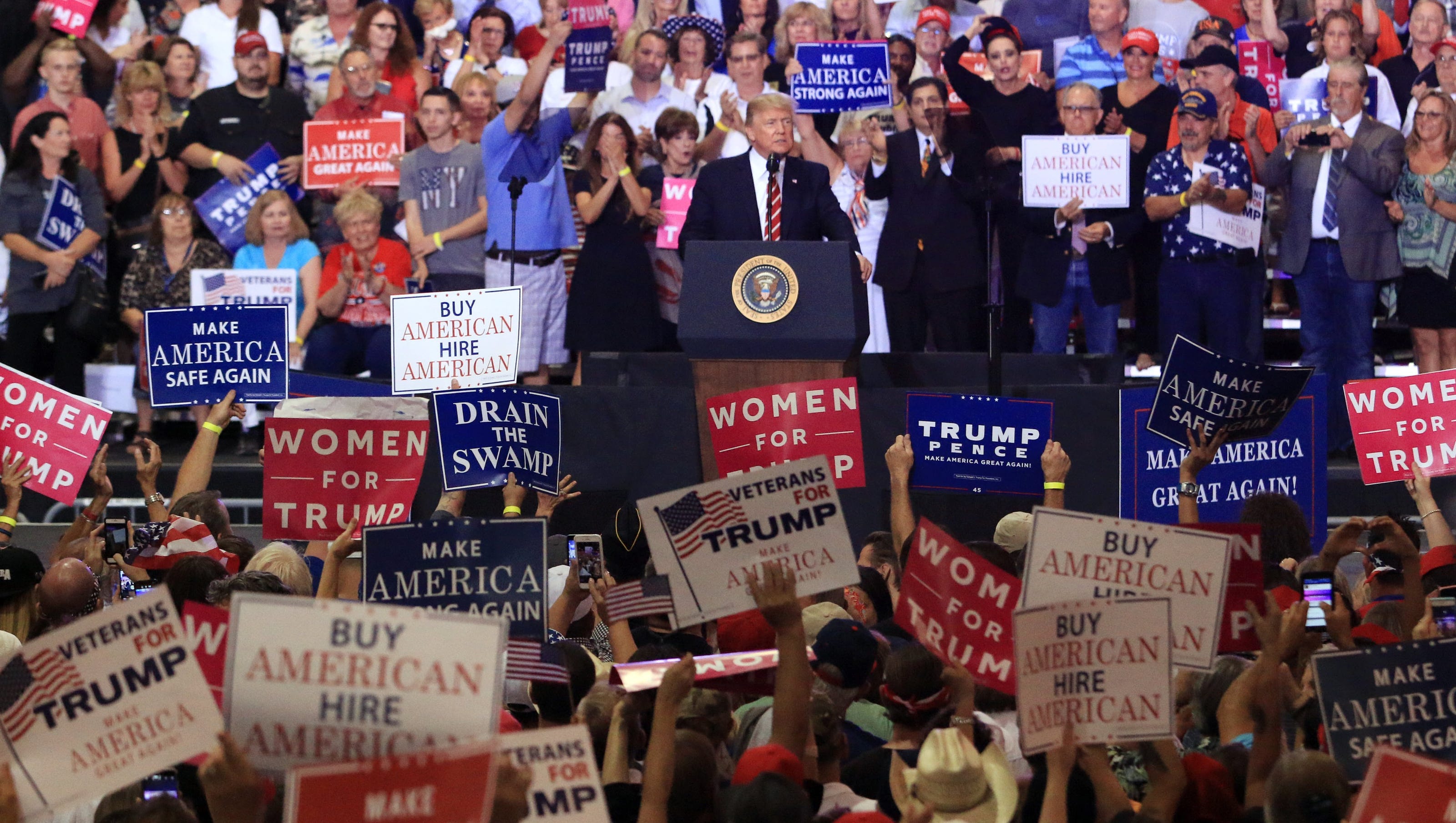 Donald Trump in Phoenix: A reporter's view from the press pen