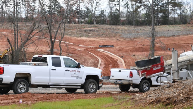 Rodney Howard Grading of Simpsonville at a large piece of land McGee Road before construction of 80 homes, near North Pointe Elementary on State Highway 81 North in Anderson on March 21, 2018.