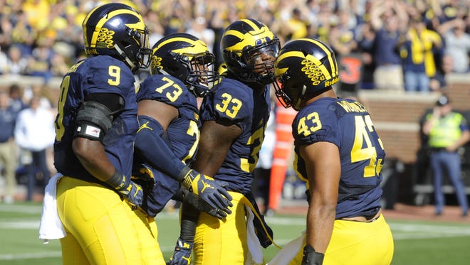 Chris Wormley (43) and the Michigan defense are No. 1 nationally in five categories.
