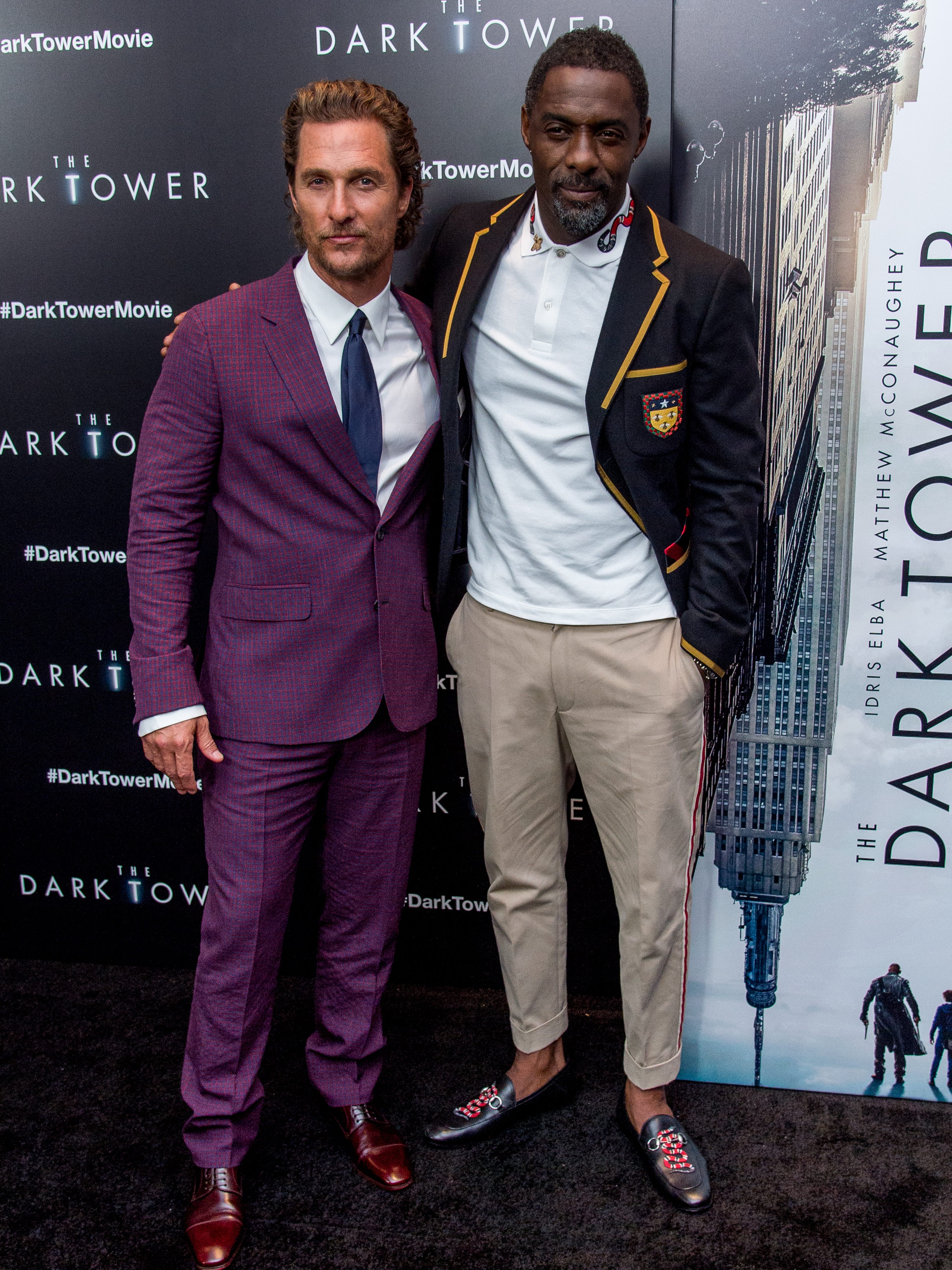 See Idris Elba Matthew Mcconaughey S The Dark Tower Premiere Looks