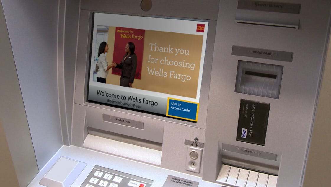 Wells Fargo introduces cardless ATMs