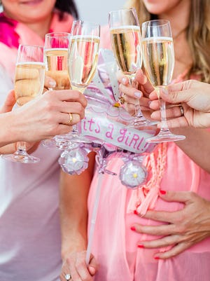Let your friends toast your pregnancy at your baby shower.