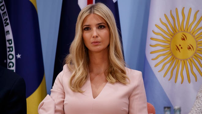 In this July 8, 2017, file photo, Ivanka Trump listens during the Women's Entrepreneurship Finance event at the G20 Summit in Hamburg, Germany.