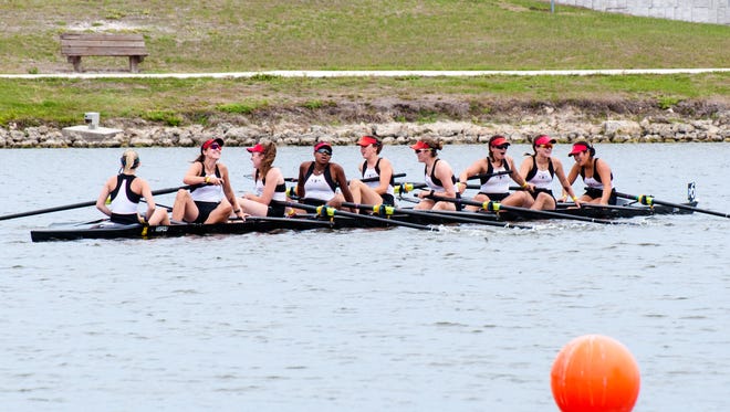 Capital City Rowing's Women's Varsity 8+ boat earned a silver medal in Sarasota.