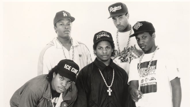 N.W.A. Top, left-right: Dr. Dre, Yella. Bottom, left-right: Ice Cube, Eazy-E and M.C Ren