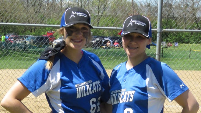 Carly Wagers, left, and Kacey Smith threw consecutive no-hitters last season and bring that fire back to Williamsburg in 2017.