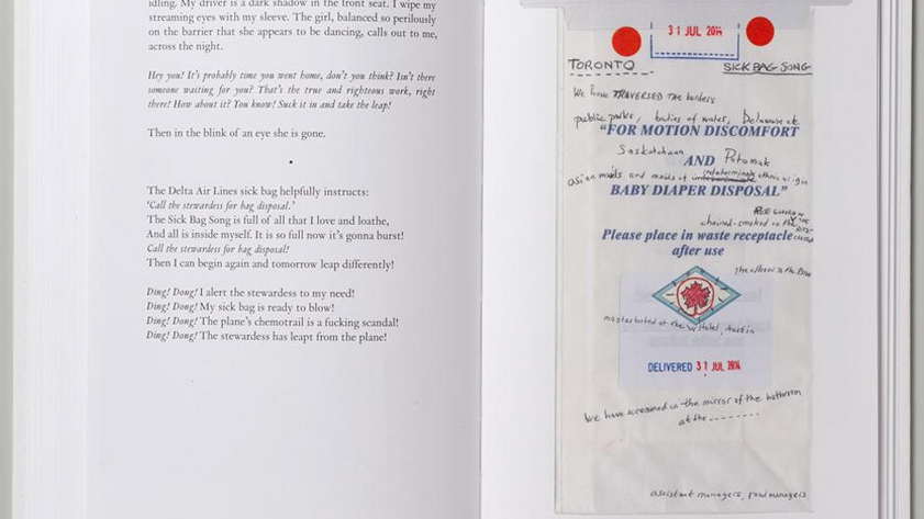 Musician Nick Cave Writes 1 100 Book On The Backs Of Airplane Barf Bags