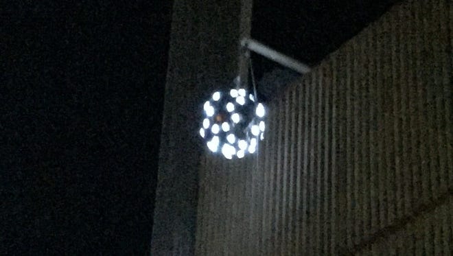 The Annandale disco ball awaits its drop to mark the start of 2015. The small city is once again doing a New Year's Eve celebration.