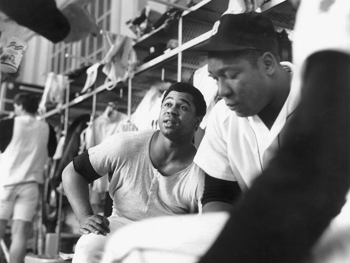 Willie Horton, left, and Gates Brown were two of the