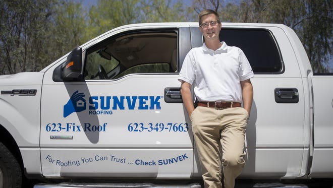 Eric Skoog, president and co-owner of Sunvek roofing company.