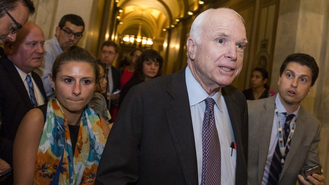 Sen. John McCain, R-Ariz., on July 28, 2017.