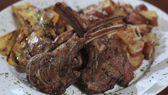 The cordero is chimichurri braised rack of lamb with squash and roasted red potatoes.