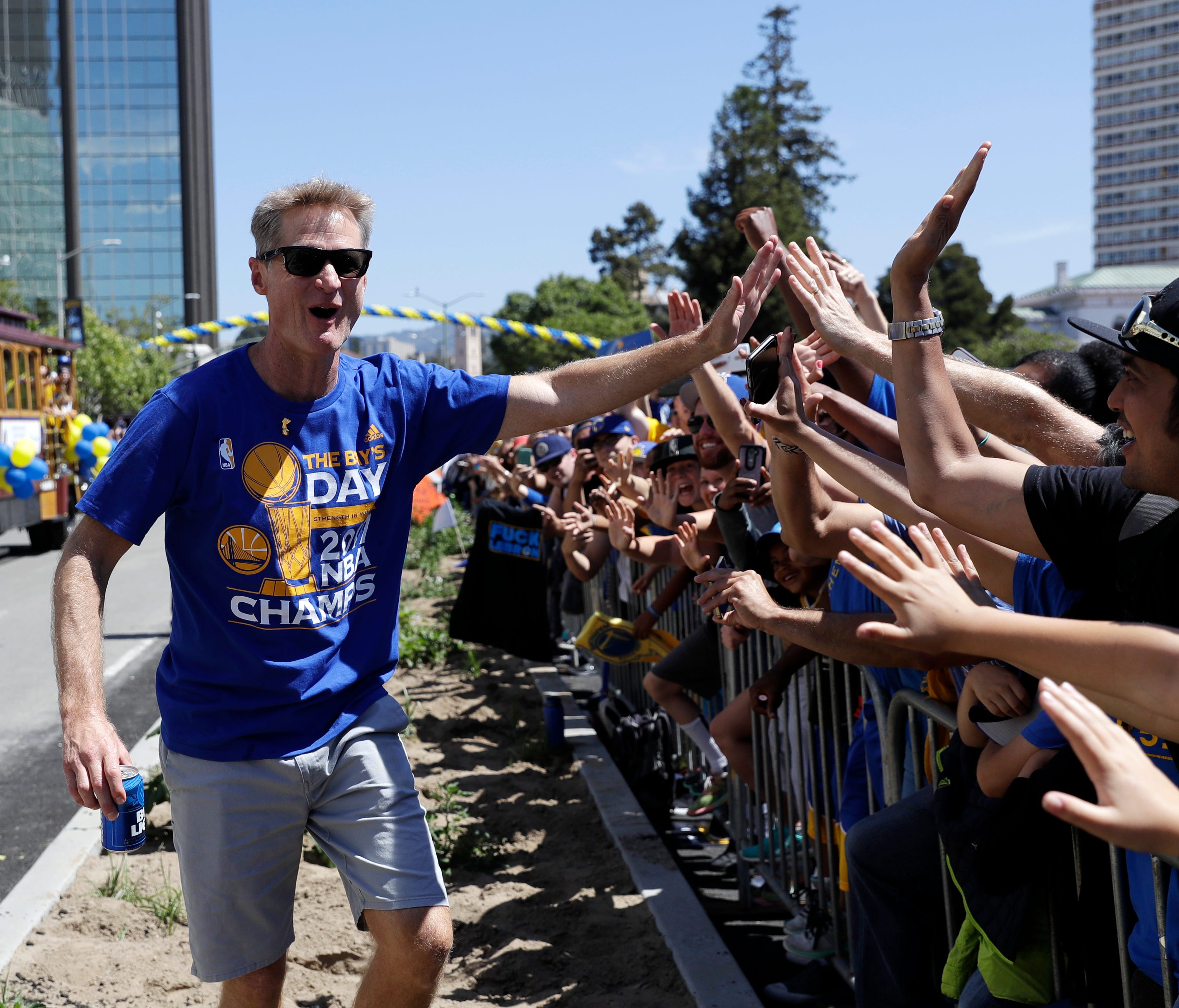 Warriors coach Steve Kerr said it would be up to his players to decide whether to accept a White House visit invitation.