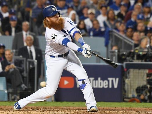 Game 6 at Dodger Stadium: Justin Turner strikes out