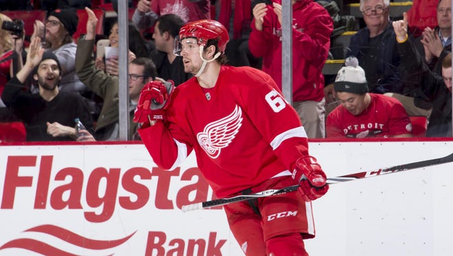 Red Wings have recalled defenseman Xavier Ouellet