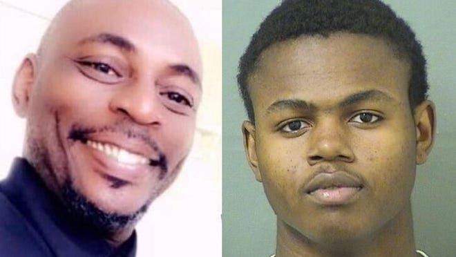 Derrick Eugene Peoples, right, faces a second-degree murder charge in the fatal shooting of Royce Freeman, left.