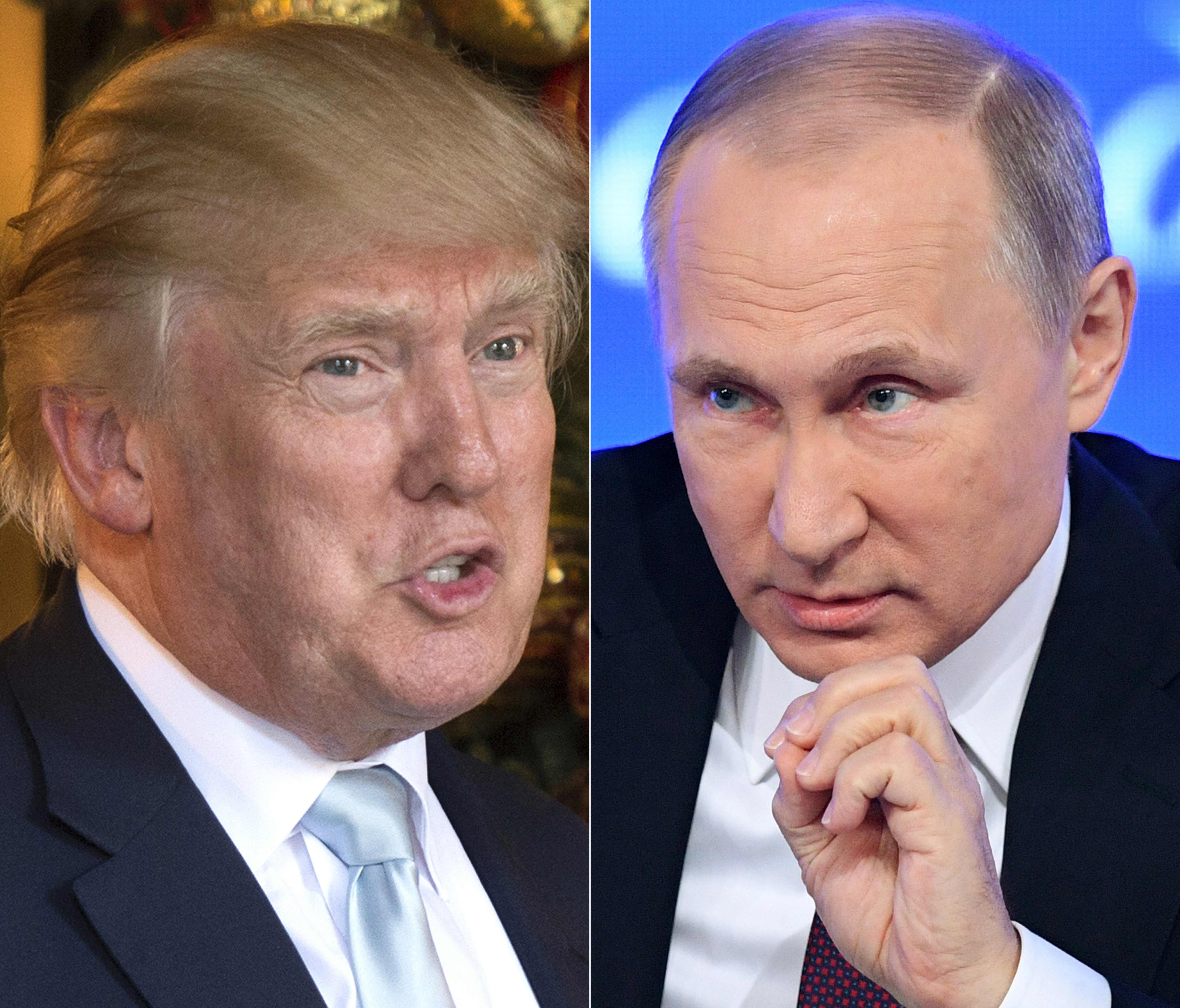 President Trump and Russian President Vladimir Putin.