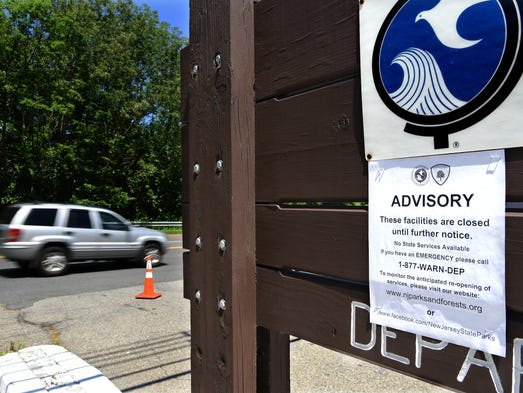 Hopatcong State Park and all state parks were closed