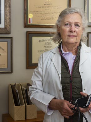 Peggy Russell is a physician who treats geriatric patients and has recently come out of retirement to help fellow doctors as they combat the coronavirus locally.