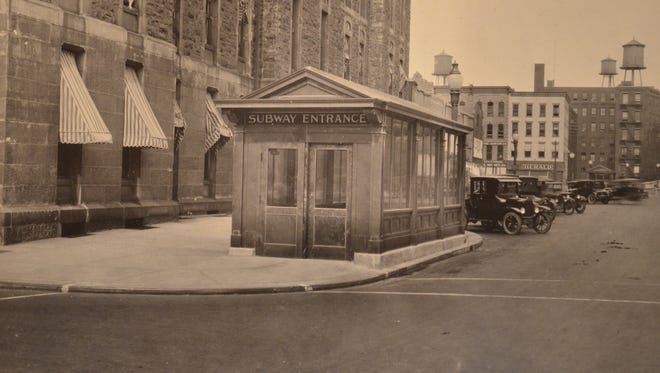 This was the entrance to the subway next to City Hall, which was then located in the building that still stands at Broad and South Fitzhugh streets. This photo, looking east toward Exchange Street, was taken on July 20, 1925.