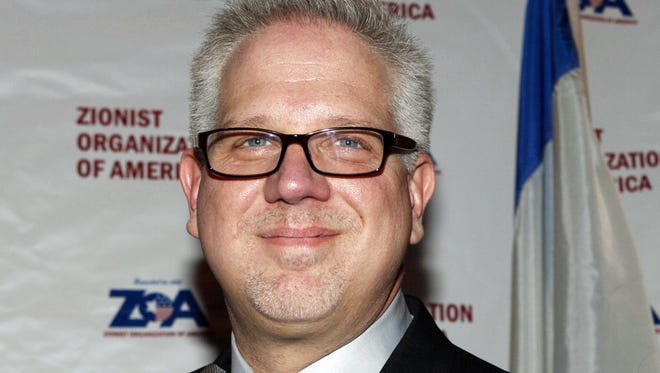 TV and radio commentator Glenn Beck at the 114th anniversary Justice Louis Brandeis award dinner held by the Zionist Organization of America in New York on Nov. 20, 2011.