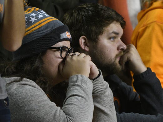 Fans watch as Tennessee falls further behind Vanderbilt