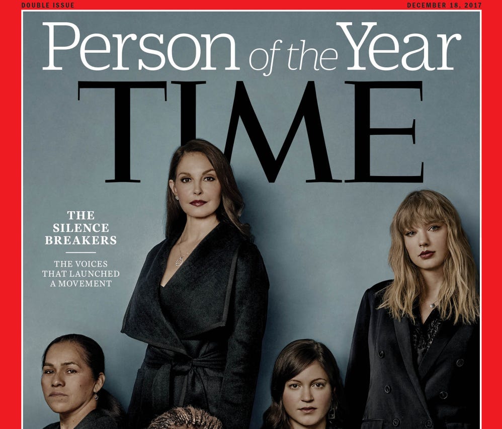 Time magazine picked The Silence Breakers as the magazine's Person of the Year