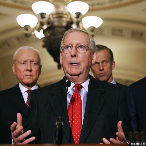 WASHINGTON, DC - NOVEMBER 28:  (L-R) Sen. John...
