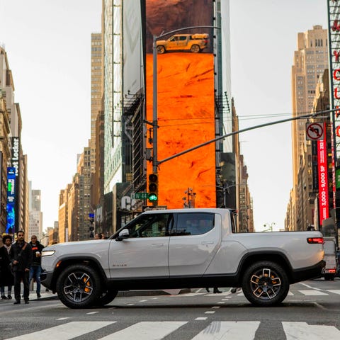 Rivian shares listed publicly on the Nasdaq on Nov