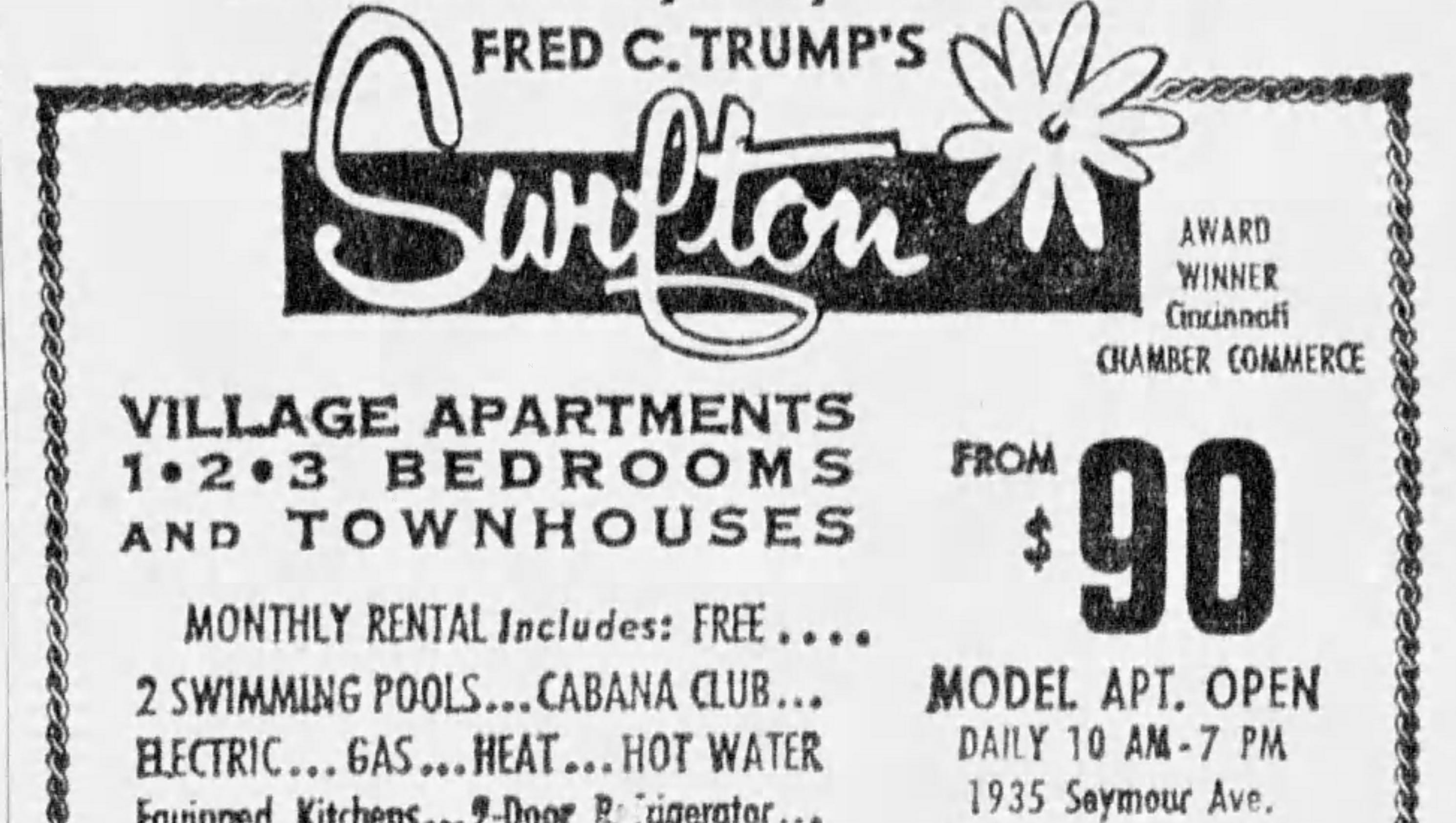 Swifton Village Donald Trump mentions apartment complex, but not what