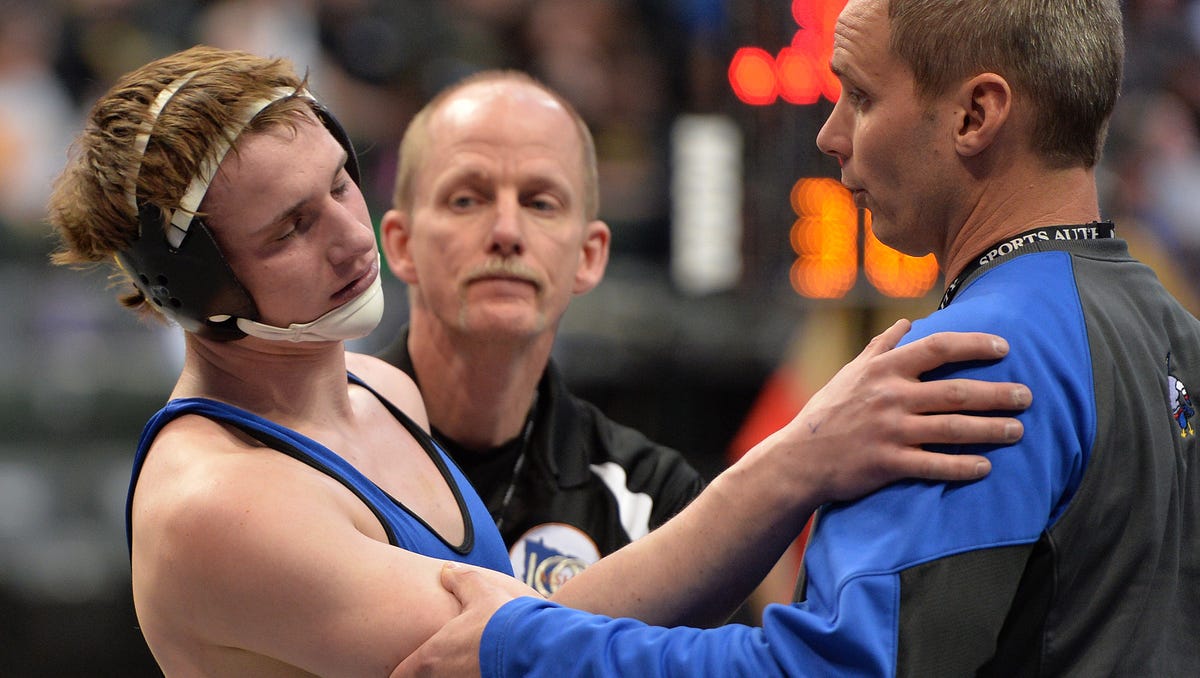 Foley at state wrestling