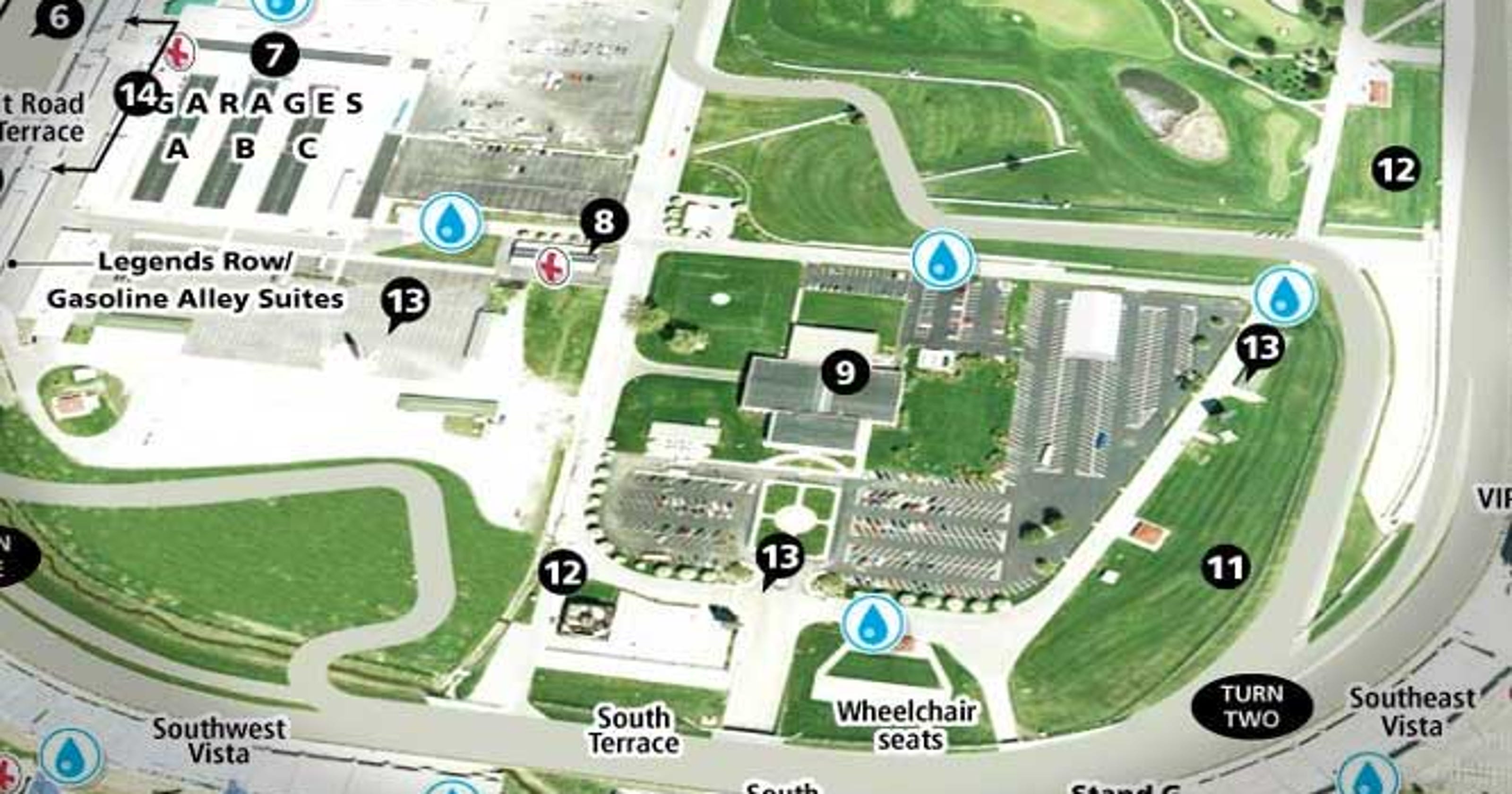 Map Indianapolis Motor Speedway