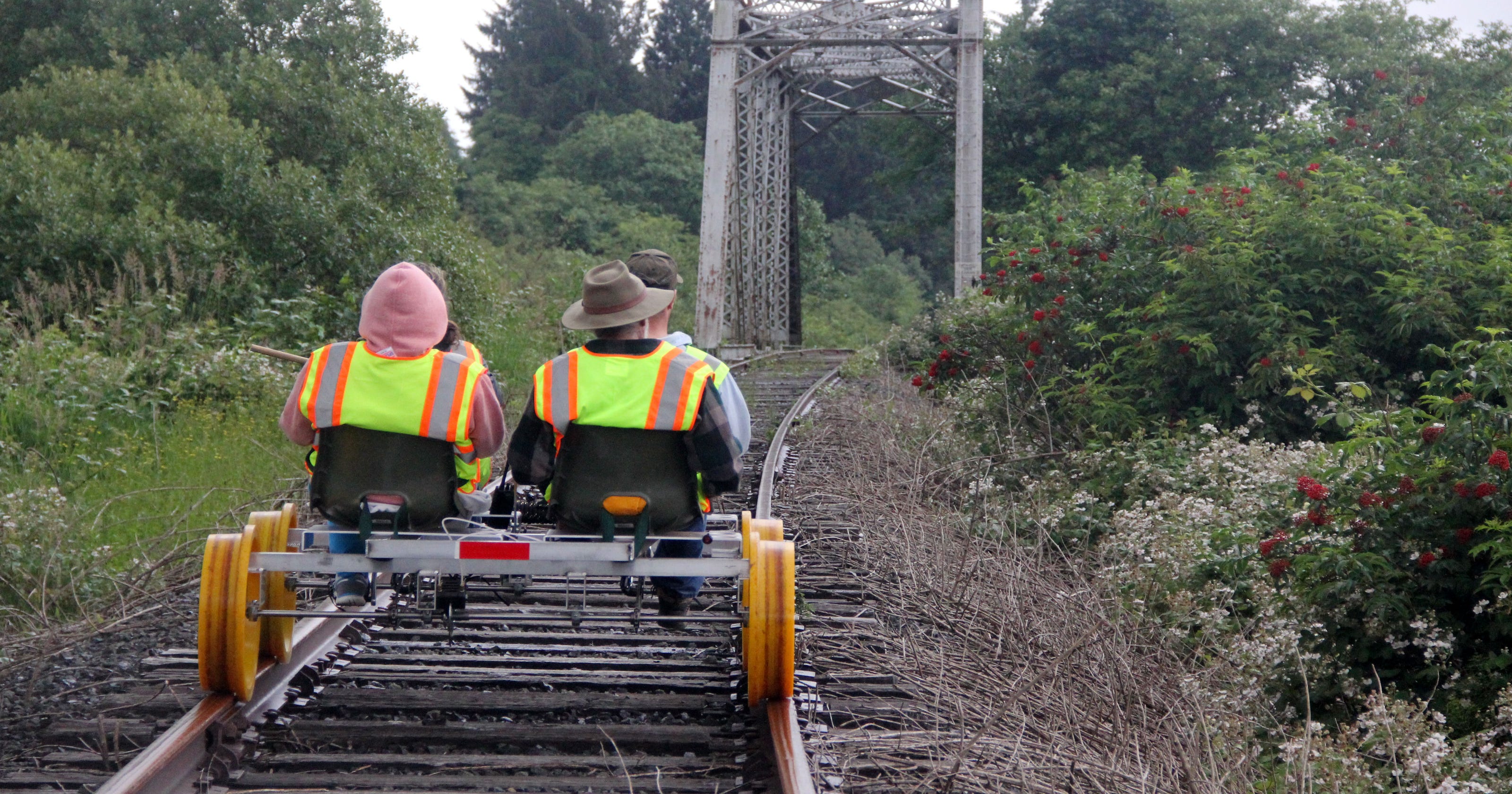 Pedalpowered rail rides explore Oregon Coast