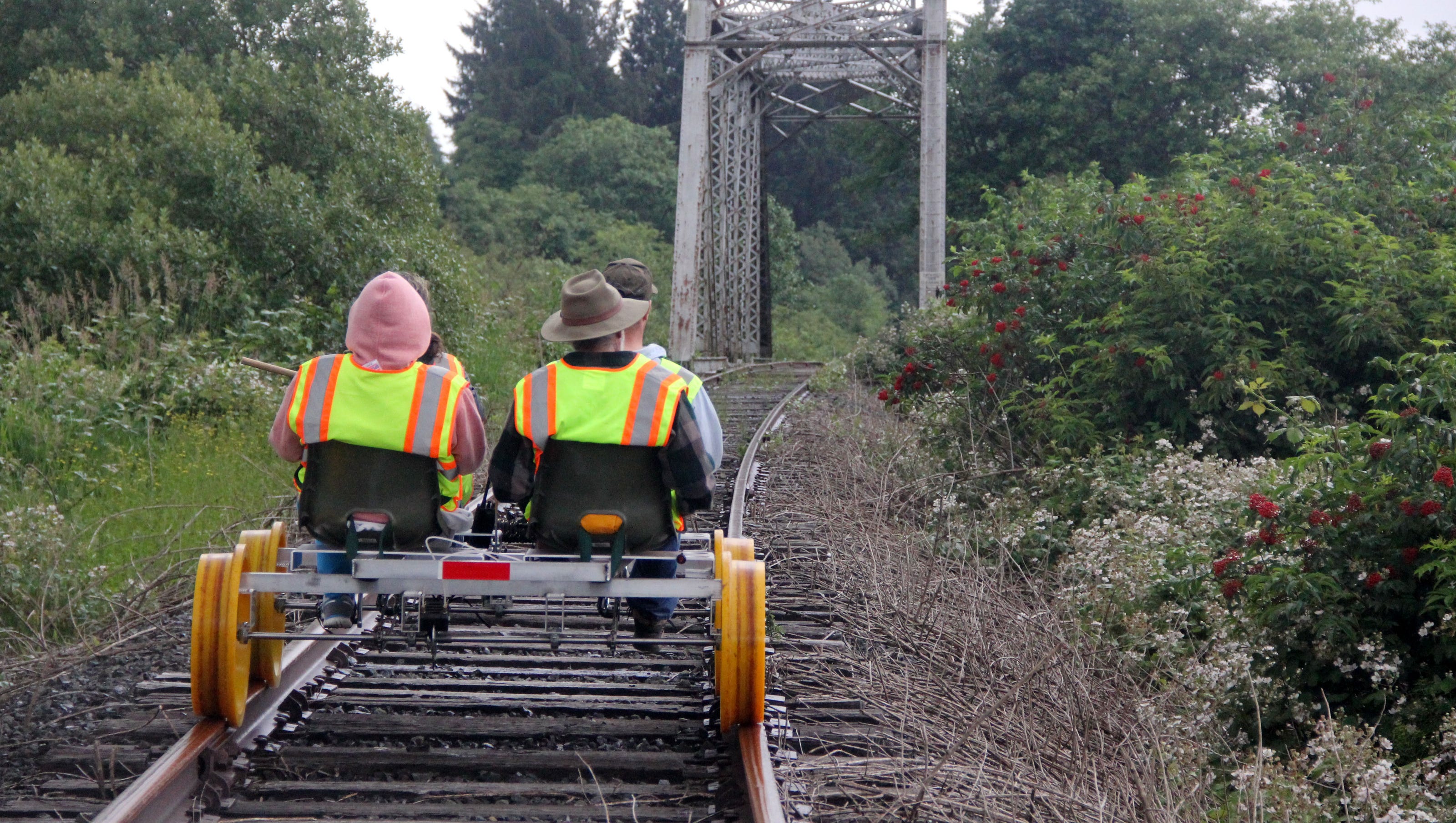 Pedal-powered rail rides explore Oregon Coast