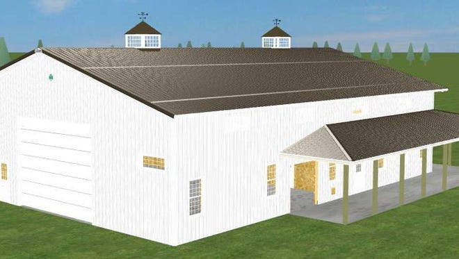 Pictured above is a 3D rendering of Cleary’s 107,000th building sold. The building was sold to
Clients Julie King and Gerard St. Hilaire in Custer, WI.