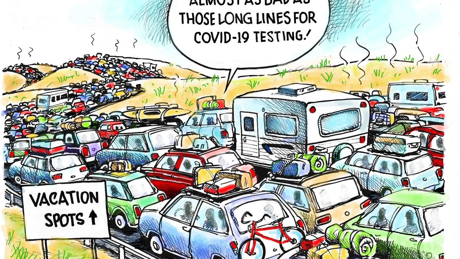 Granlund Cartoon Vacation Lines