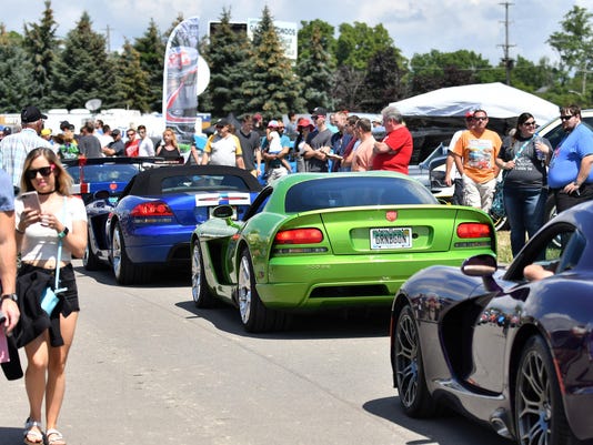 Chief Craig Leads Viper Parade Into Pontiac