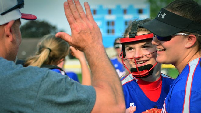 Spring Grove's Hannah Gartrell, seen here in a file photo, finished with three hits, two RBIs and a run scored in the Rockets' 4-1 win over Dallastown on Monday. One of Gartrell's hits was a two-run homer in the seventh inning.