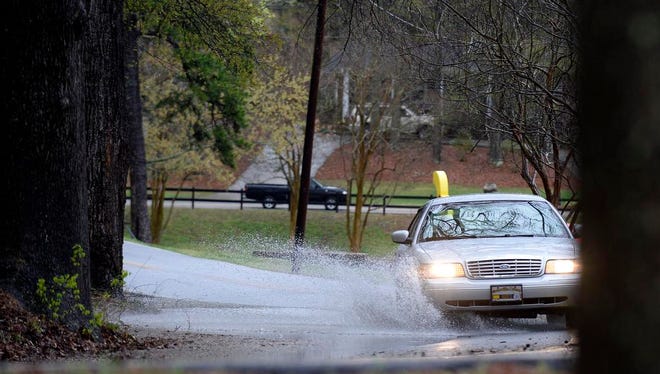 Heavy rain is forecast for Greenville.