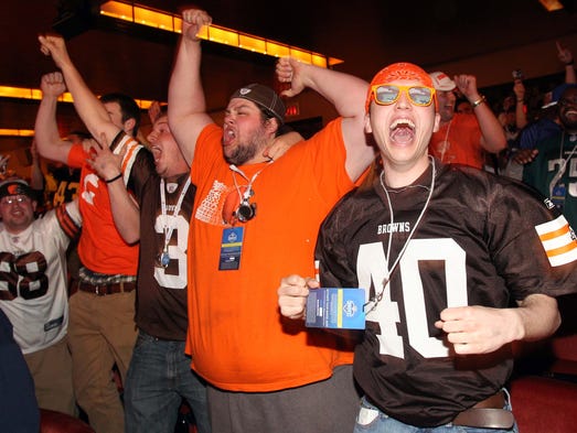 Title-starved Cleveland fans rejoiced with Manziel's selection.