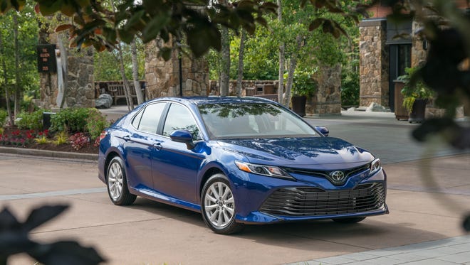 Toyota’s popular Camry sedan is available in ten versions with multiple choices and three hybrid trim levels.