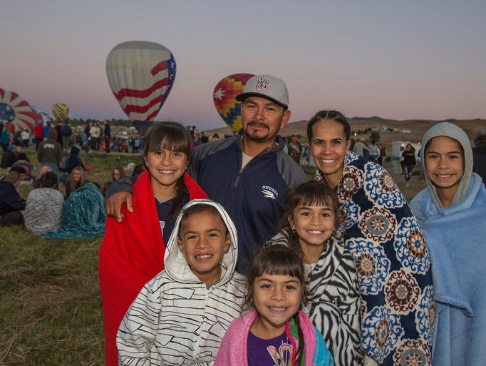 The Hernandez family at the Great Reno Balloon Races