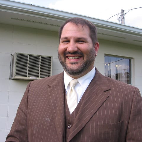 Triantafillos Parlapanides in front of Central Reg