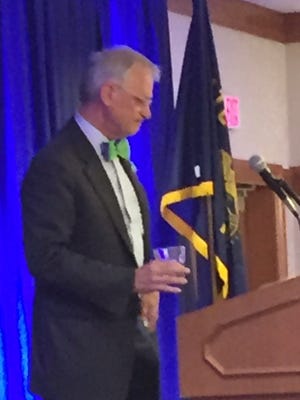 Rep. Earl Blumenauer, D-Ore., speaks to Oregon delegates to the Democratic National Convention July 27, 2016.